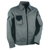 Liquidación total - Chaqueta de trabajo Multibolsillos Cofra Workman V007-0-00 barro/negro número 48