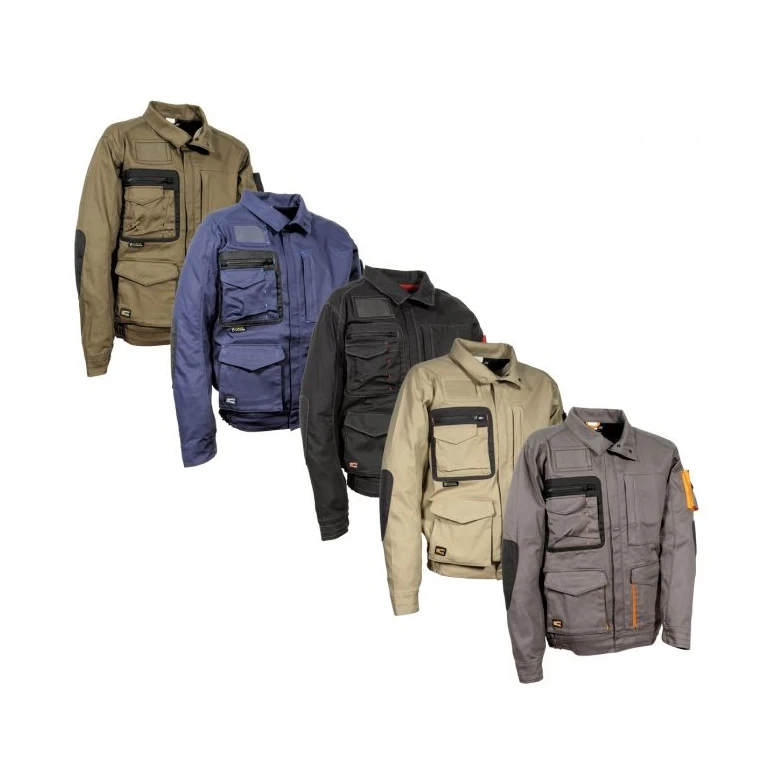 Liquidación total - Chaqueta de trabajo Stretch Elástica Multibolsillos Cofra Oberwart V560-0-00 número 52 Color Marino Negro