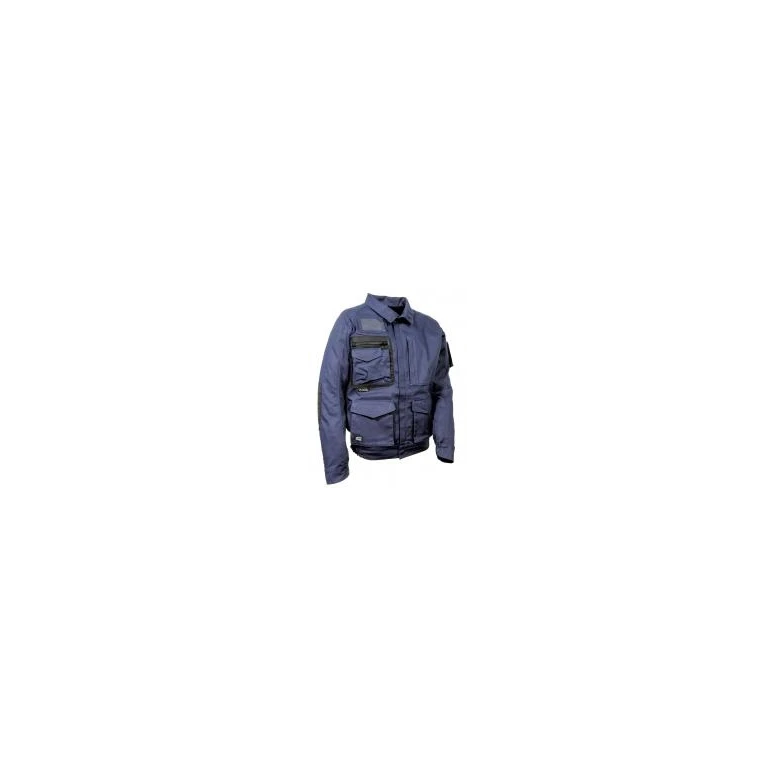 Liquidación total - Chaqueta de trabajo Stretch Elástica Multibolsillos Cofra Oberwart V560-0-00 número 52 Color Marino Negro