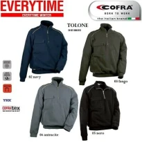 Liquidación total - Sudadera de forro polar de trabajo Cofra Tolone V132-0-02 Talla 4XL Color Barro