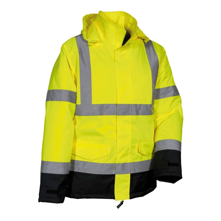 Liquidación total - Chaqueta de trabajo Alta visibilidad Cofra Namsos V543-0-02 Talla 2XL color Amarillo Marino