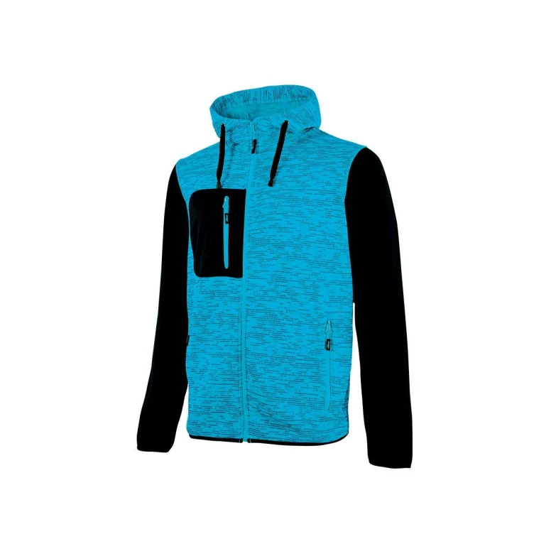 Liquidación total - Sudadera de trabajo con capucha U-Power Rainbow EY174OF Talla XL Color Negro carbón