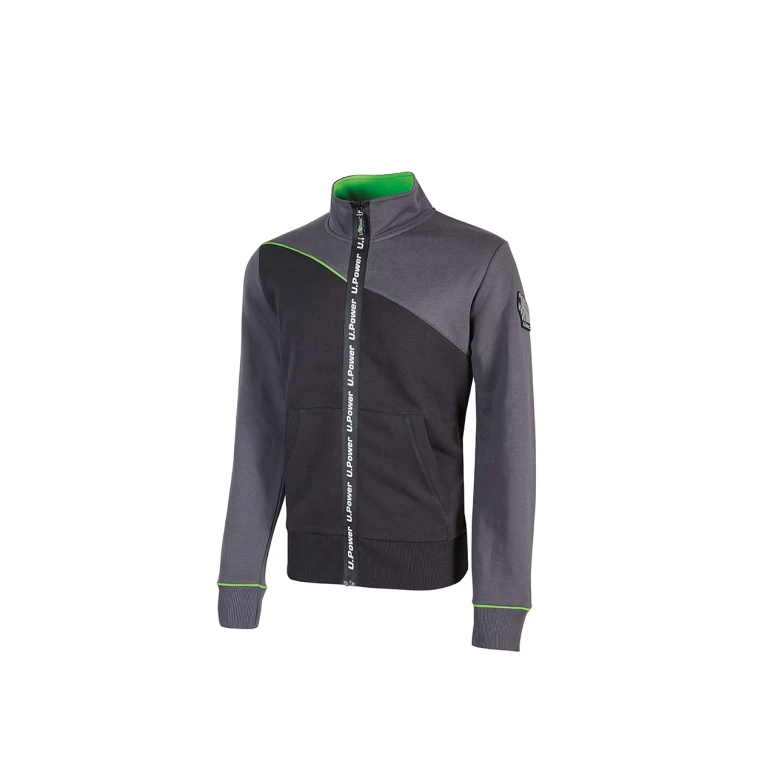 Liquidación total - Sudadera de trabajo cremallera completa U-Power Uranus EY243 Talla S Deep azul