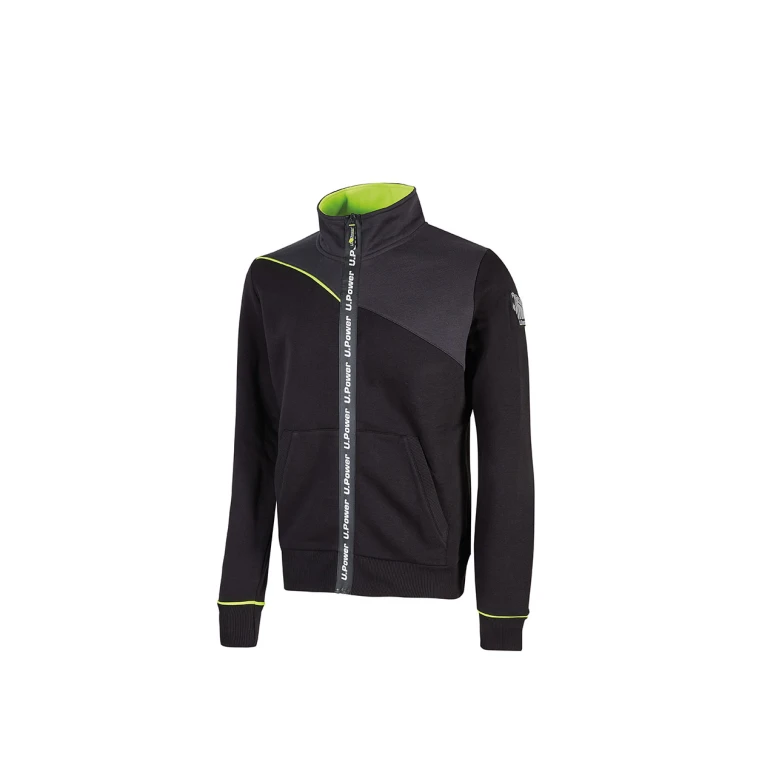 Liquidación total - Sudadera de trabajo cremallera completa U-Power Uranus EY243 Talla S Deep azul