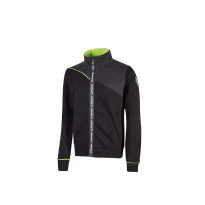 Liquidación total - Sudadera de trabajo cremallera completa U-Power Uranus EY243 Talla S Deep azul