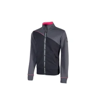 Liquidación total - Sudadera de trabajo cremallera completa U-Power Uranus Lady EY243GF Talla S Grey fucsia