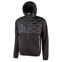 Liquidación total - Chaqueta de trabajo Softshell Stretch Elástica U-Power Spock FU213DB color negro carbón Talla 2XL