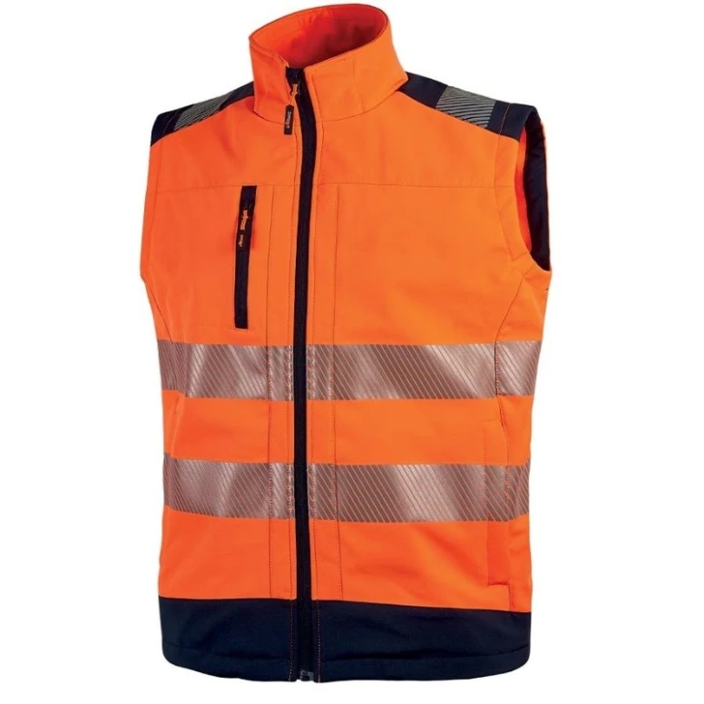 Liquidación total - Chaleco de trabajo Softshell Stretch Elástico Alta visibilidad U-Power Dany HL173YF Talla XL Yellow flúor