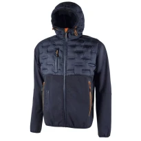 Liquidación total - Chaqueta de trabajo Softshell Stretch Elástica U-Power Spock FU213DB color azul oscuro Talla S