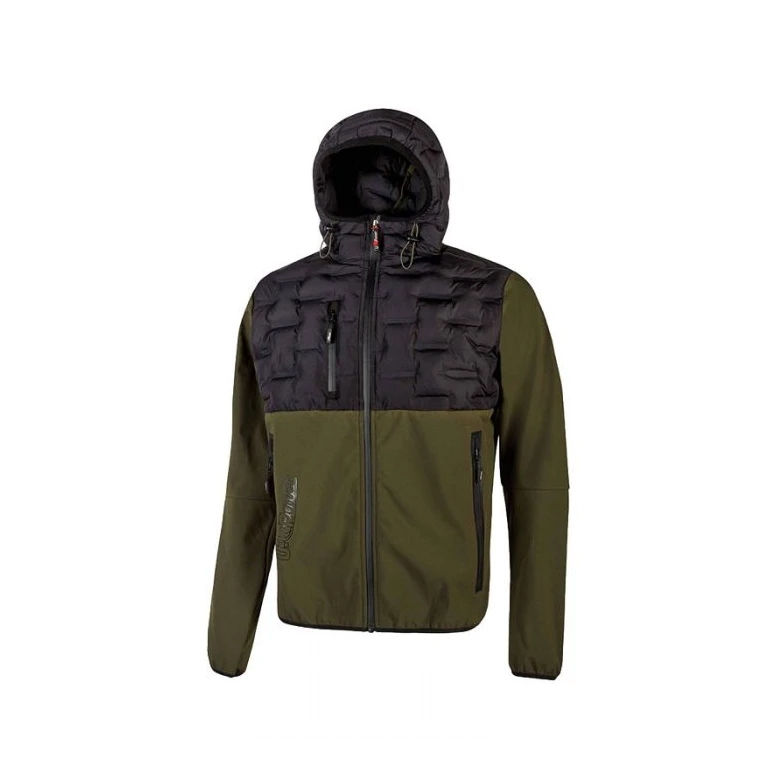 Liquidación total - Chaqueta de trabajo Softshell Stretch Elástica U-Power Spock FU213DB color azul oscuro Talla S
