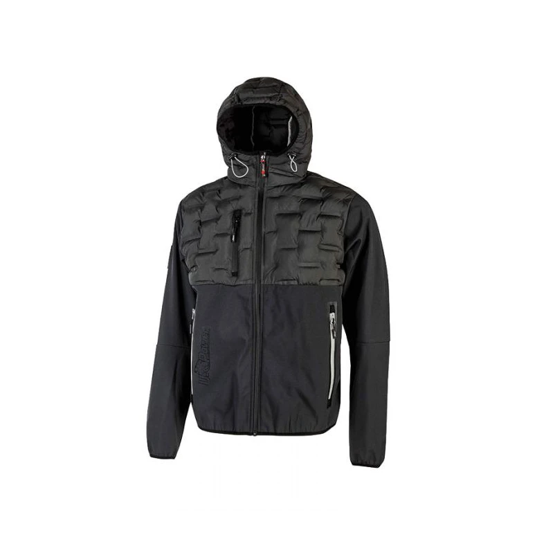 Liquidación total - Chaqueta de trabajo Softshell Stretch Elástica U-Power Spock FU213DB color azul oscuro Talla S