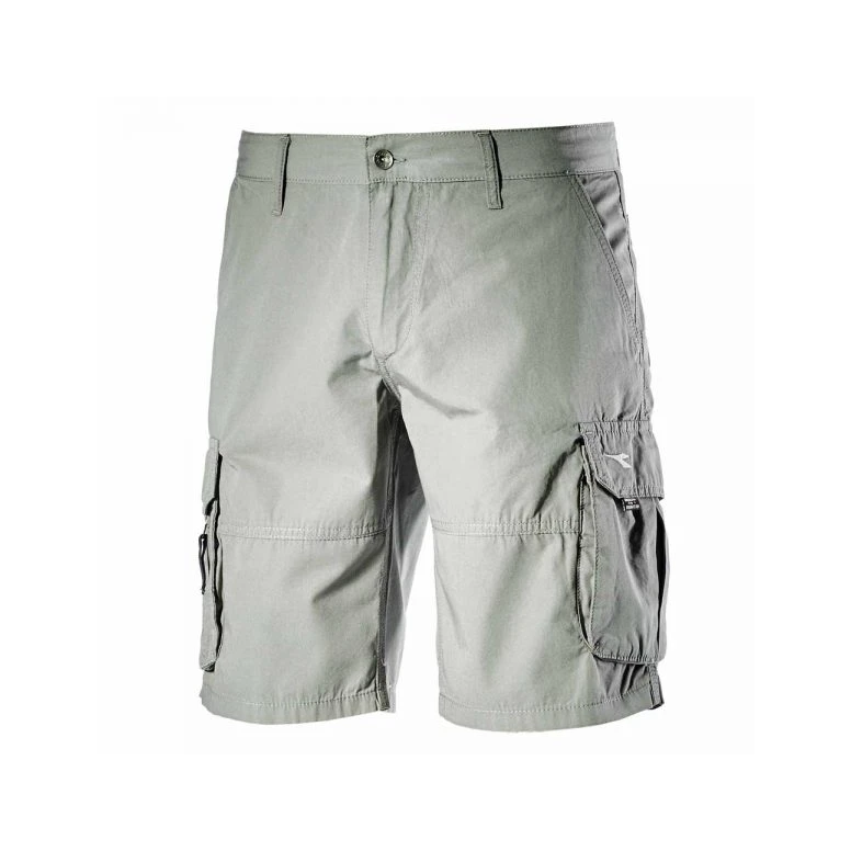Liquidación total - Bermuda de trabajo Diadora Multibolsillos de Algodón Wonder II 702.160308 color negro Talla M