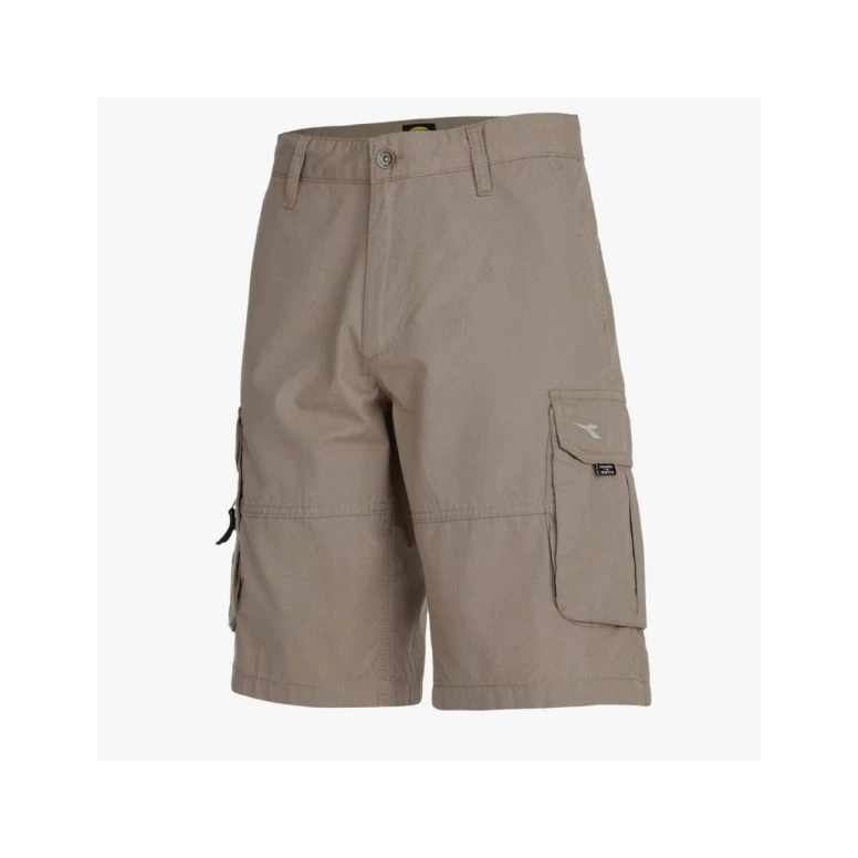 Liquidación total - Bermuda de trabajo Diadora Multibolsillos de Algodón Wonder II 702.160308 color negro Talla M