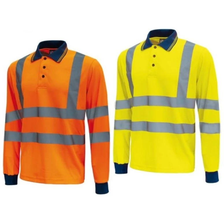 Liquidación total - 3 Piezas - Polo de trabajo Alta visibilidad U-Power Shine HL199YF Talla 3XL Color Amarillo Flúor