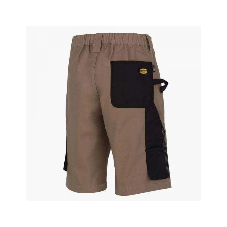 Liquidación total - Bermuda de trabajo Diadora Stretch Multibolsillos 702.170018 color gris Talla L