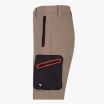 Liquidación total - Bermuda de trabajo Diadora Stretch Multibolsillos 702.170018 color gris Talla L