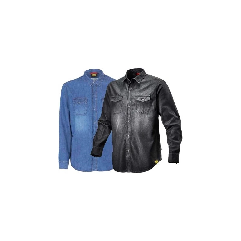 Liquidación total - Camisa de Denim Diadora 702.171663 negro Talla 2XL