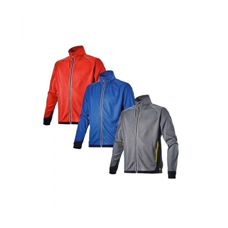 Liquidación total - Sudadera de trabajo Full Zip Diadora Sweat fz Trail 702.170693 Talla XL Gris acero