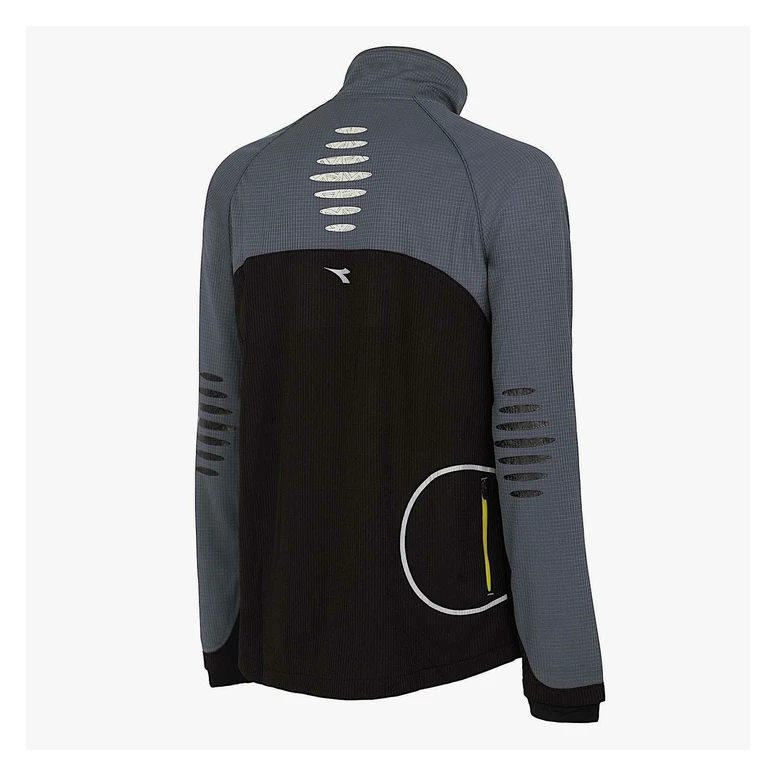 Liquidación total - Sudadera de trabajo Full Zip Diadora Sweat fz Trail 702.170693 Talla XL Gris acero