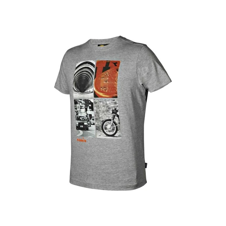 Liquidación total - T-shirt Diadora Graphic Organic 702.176914 Color Rojo Talla S