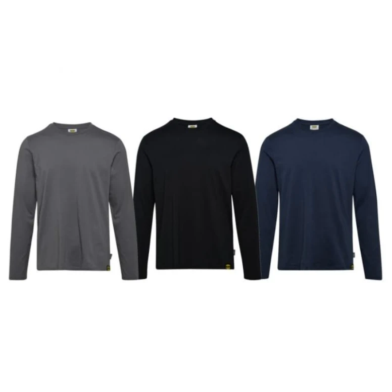Liquidación total - Camiseta de trabajo ML Mono Organic Diadora 702.177667 Talla L Color Gris Acero
