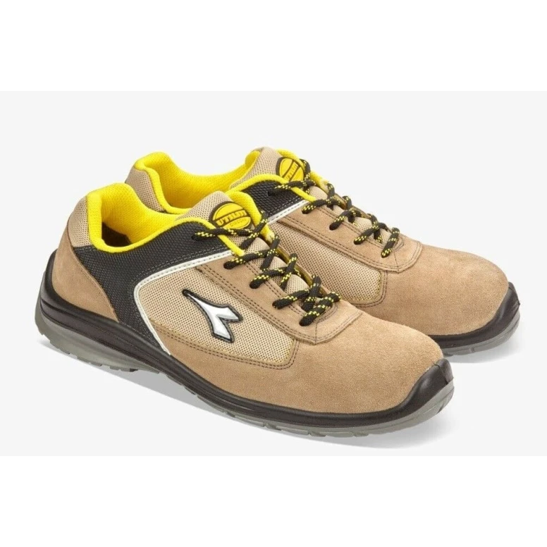 Liquidación total - Zapatos de trabajo Diadora Utility D-Blitz Low S1P SRC | Gris e Beige 701.172032 Número 36