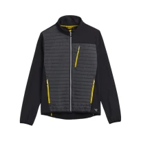 Liquidación total - Chaqueta de trabajo Diadora Hybrid Sweat-Jacket Color Block 702.179458 negro/amarillo Talla L