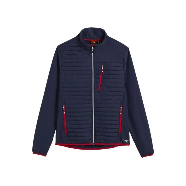 Liquidación total - Chaqueta de trabajo Diadora Hybrid Sweat-Jacket Color Block 702.179458 negro/amarillo Talla L