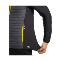 Liquidación total - Chaqueta de trabajo Diadora Hybrid Sweat-Jacket Color Block 702.179458 negro/amarillo Talla L