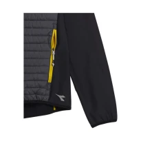 Liquidación total - Chaqueta de trabajo Diadora Hybrid Sweat-Jacket Color Block 702.179458 negro/amarillo Talla L