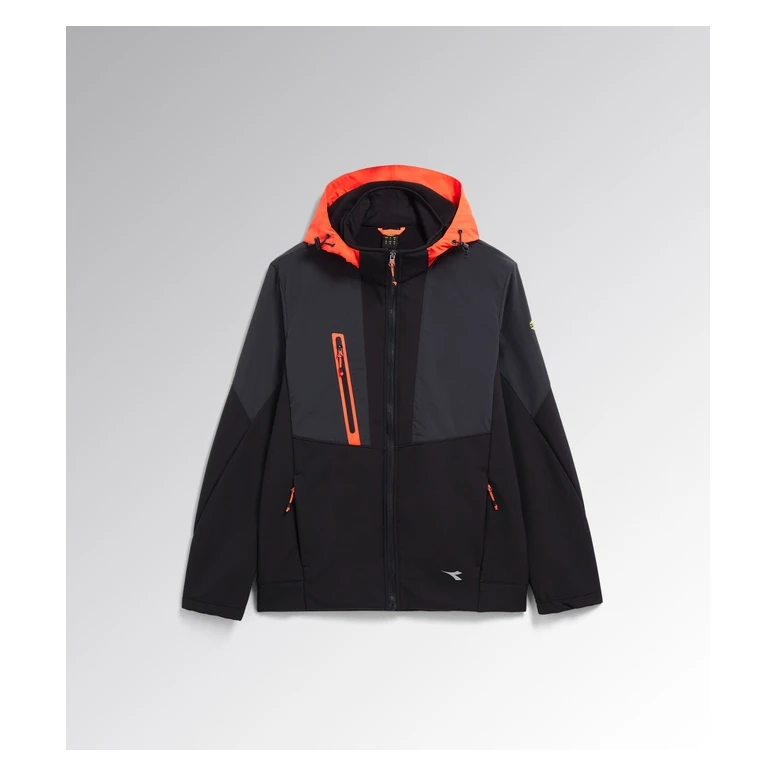 Liquidación total - Chaqueta de trabajo Stretch Softshell Diadora Hybrid 702.179823 negro Talla S