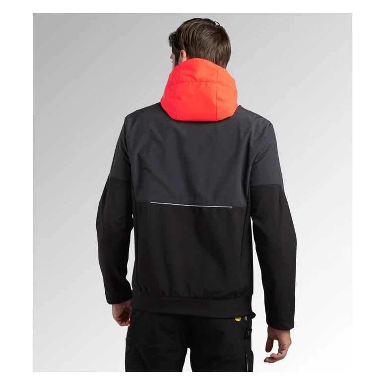Liquidación total - Chaqueta de trabajo Stretch Softshell Diadora Hybrid 702.179823 negro Talla S