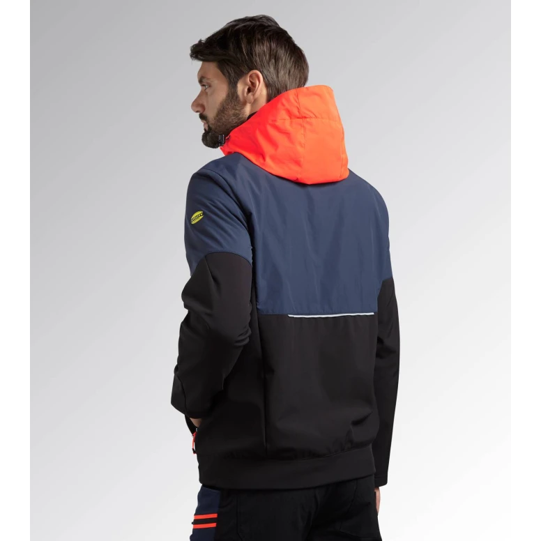 Liquidación total - Chaqueta de trabajo Stretch Softshell Diadora Hybrid 702.179823 negro Talla S