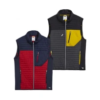 Liquidación total - Chaleco de trabajo Diadora Light Vest Color Block 702.179455 negro/amarillo Talla L