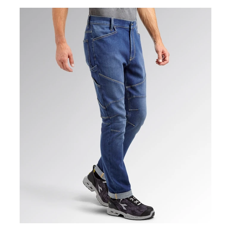 Liquidación total - Vaqueros de trabajo Stretch Multibolsillos Diadora Stone Ergo 702.179829 Talla S