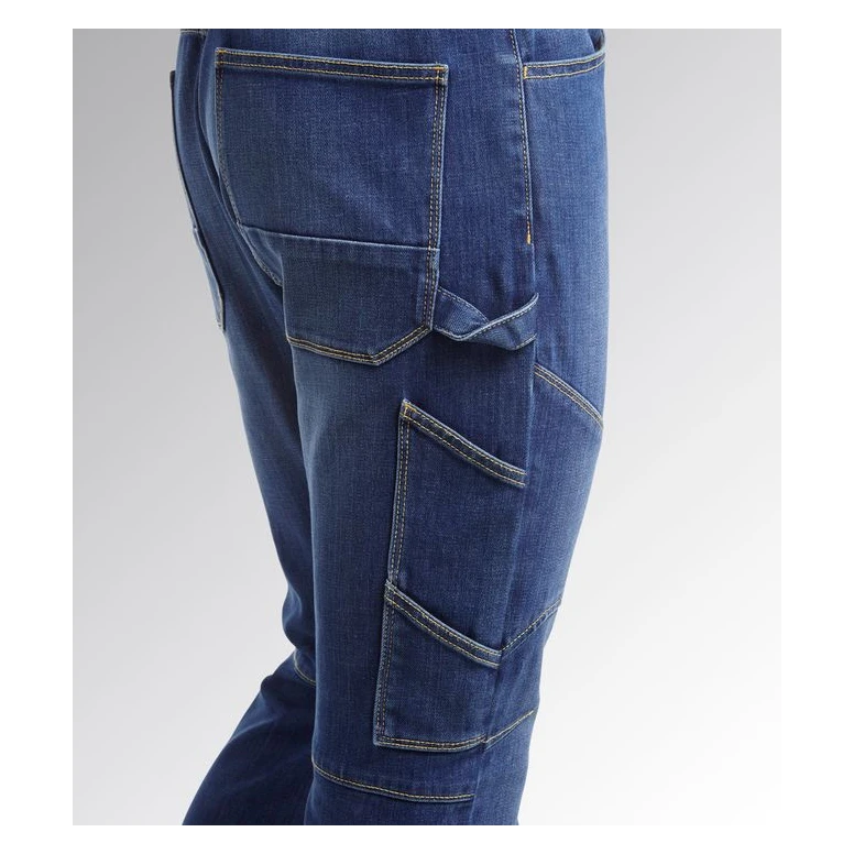 Liquidación total - Vaqueros de trabajo Stretch Multibolsillos Diadora Stone Ergo 702.179829 Talla S