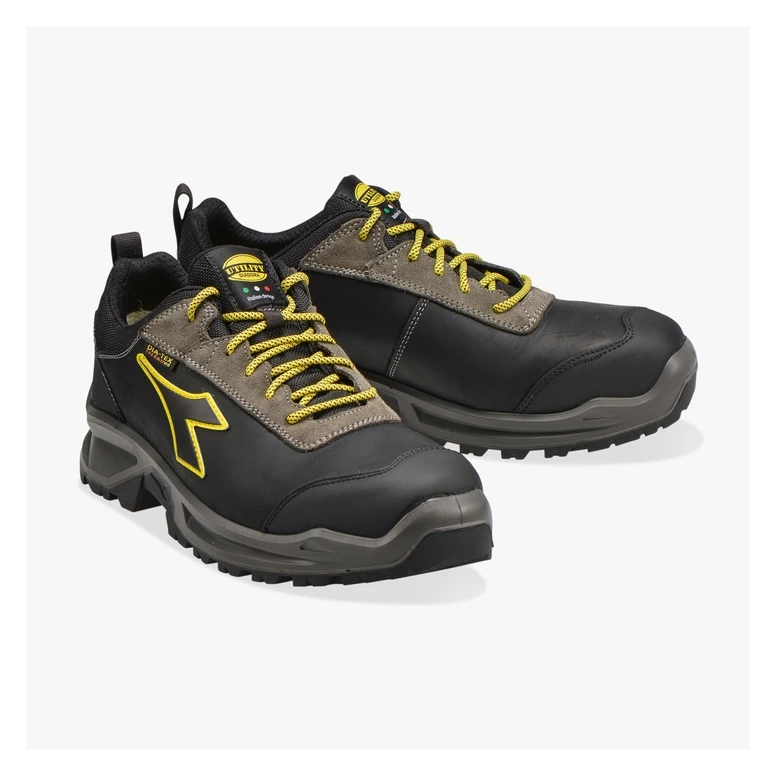 Liquidación total - Zapatos de seguridad Diadora Sport Diatex Low S3 WR CI SRC 701.181121 Número 42 Color Negro Gris Acero