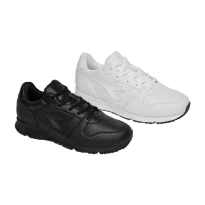 Liquidación total - Zapatos de seguridad Diadora Crew Micro OB SRC sin puntera 701.176228 Número 48 Color Blanco