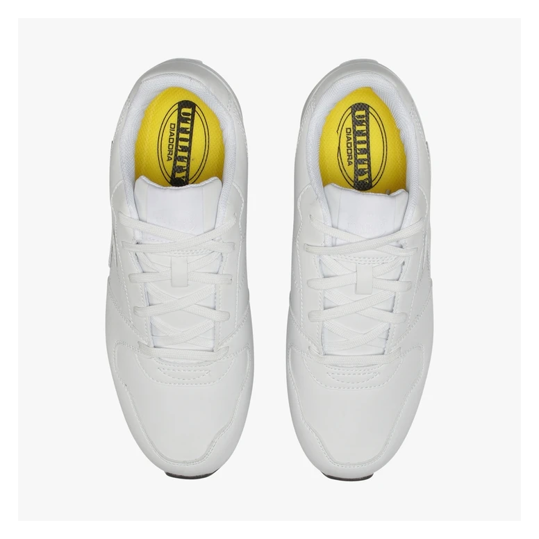 Liquidación total - Zapatos de seguridad Diadora Crew Micro OB SRC sin puntera 701.176228 Número 48 Color Blanco