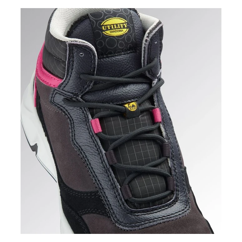 Liquidación total - Zapatos de seguridad Diadora Athena Mid Lady S3L FO ESD SR 701.179901 Número 37