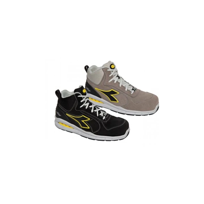 Liquidación total - Zapatos de seguridad Diadora - Run Net Airbox MID S3 SRC 701.181149 Número 35 Color Negro