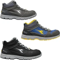 Liquidación total - Zapatos de seguridad Diadora - Run MID S3 SRC ESD 701.181155 Número 45 Color Gris Marino