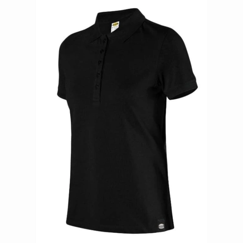 Liquidación total - Polo de trabajo Elástica Diadora MC Athena 702.177674 Talla XL Color Negro