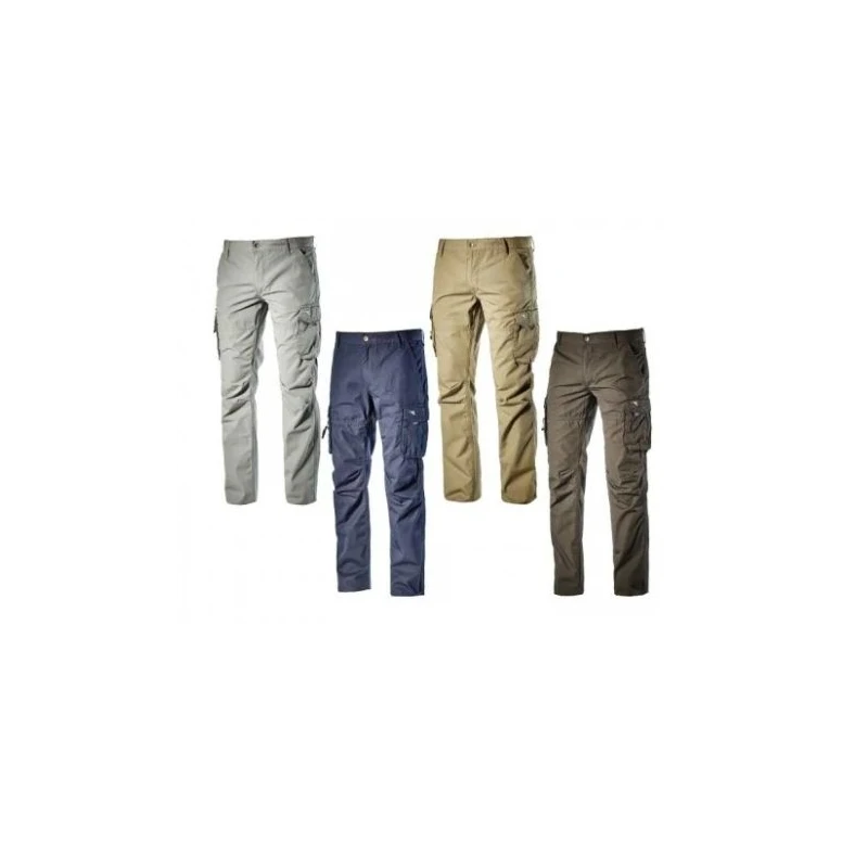 Liquidación total - Pantalón de trabajo Diadora Multibolsillos Win II 702.160305 Talla S Color Gris
