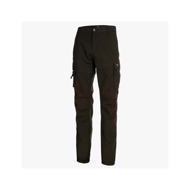 Liquidación total - Pantalón de trabajo Diadora Multibolsillos Win II 702.160305 Talla S Color Gris