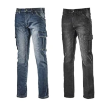 Liquidación total - Pantalón de trabajo Diadora Cargo Stone 702.172115 Número 52 Color Azul