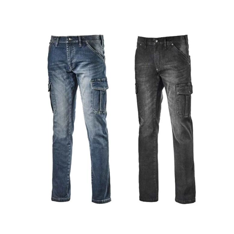 Liquidación total - Pantalón de trabajo Diadora Cargo Stone 702.172115 Número 52 Color Azul
