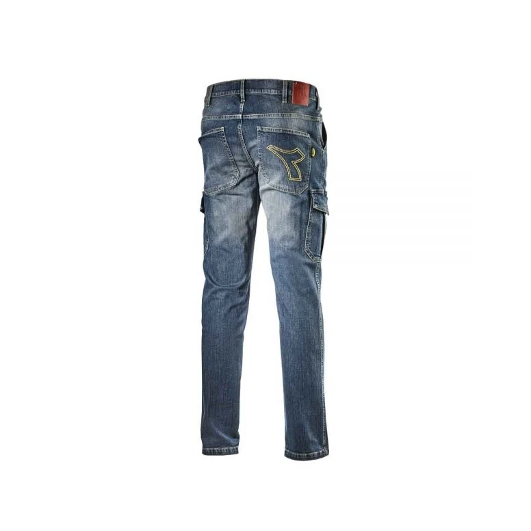 Liquidación total - Pantalón de trabajo Diadora Cargo Stone 702.172115 Número 52 Color Azul