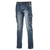 Liquidación total - Pantalón de trabajo Diadora Cargo Stone 702.172115 Número 52 Color Azul