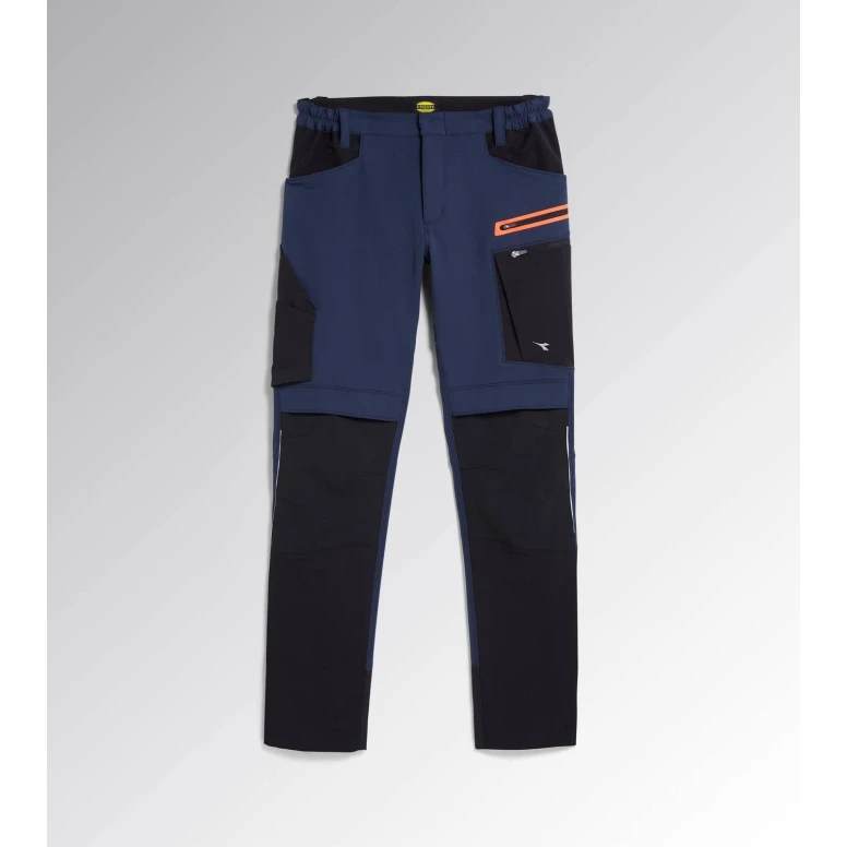 Liquidación total - Pantalón de trabajo Stretch Multibolsillos Diadora Hybrid Performance 702.179838 Talla M Color Azul Negro